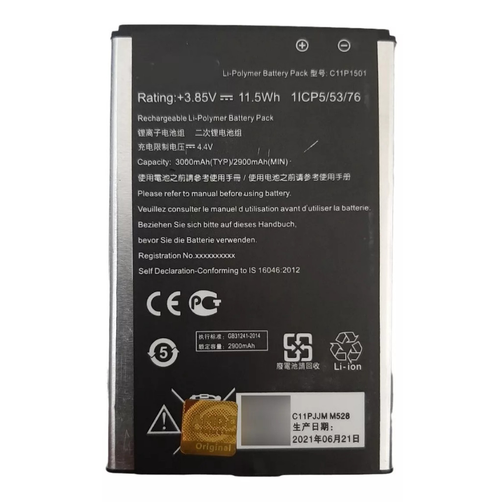 Ba--te--ria C11p1501 Zenfone Selfie Zd551kl Ze550kl Ze601kl +grantia+nf