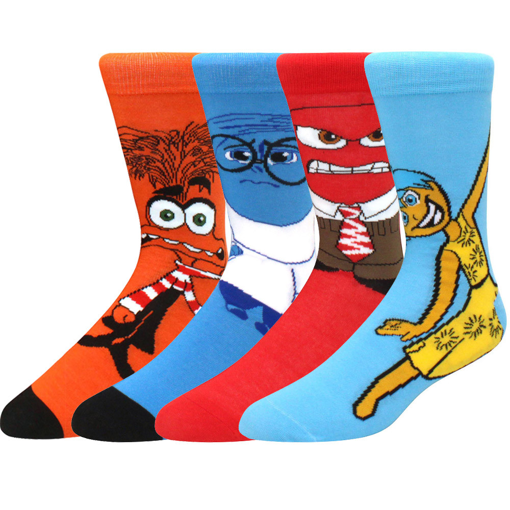 1 Par Novo Anime Meias Masculinas Longas Joelho-Alto Casais cosplay Personalidade Hip Hop Harajuku Engraçadas Para Mulhe