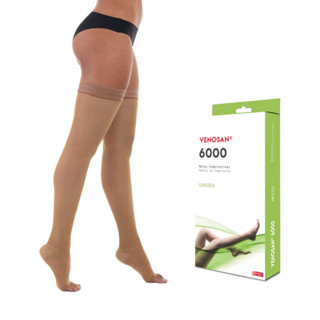 Meia Venosan 6000 20-30 mmHg 7/8 Meia Coxa Cor Bronze em Oferta na Shopee