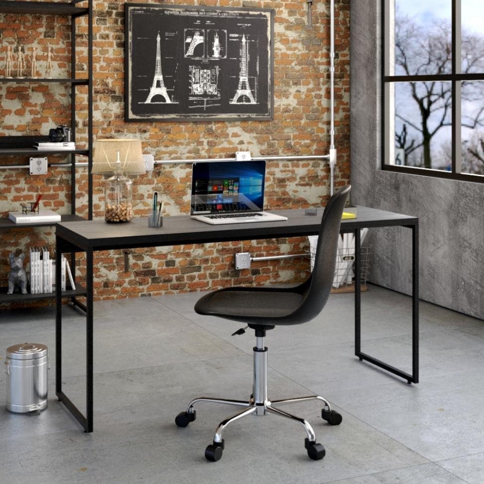 Mesa de Escritório Studio Preta 150 cm - Home & Living