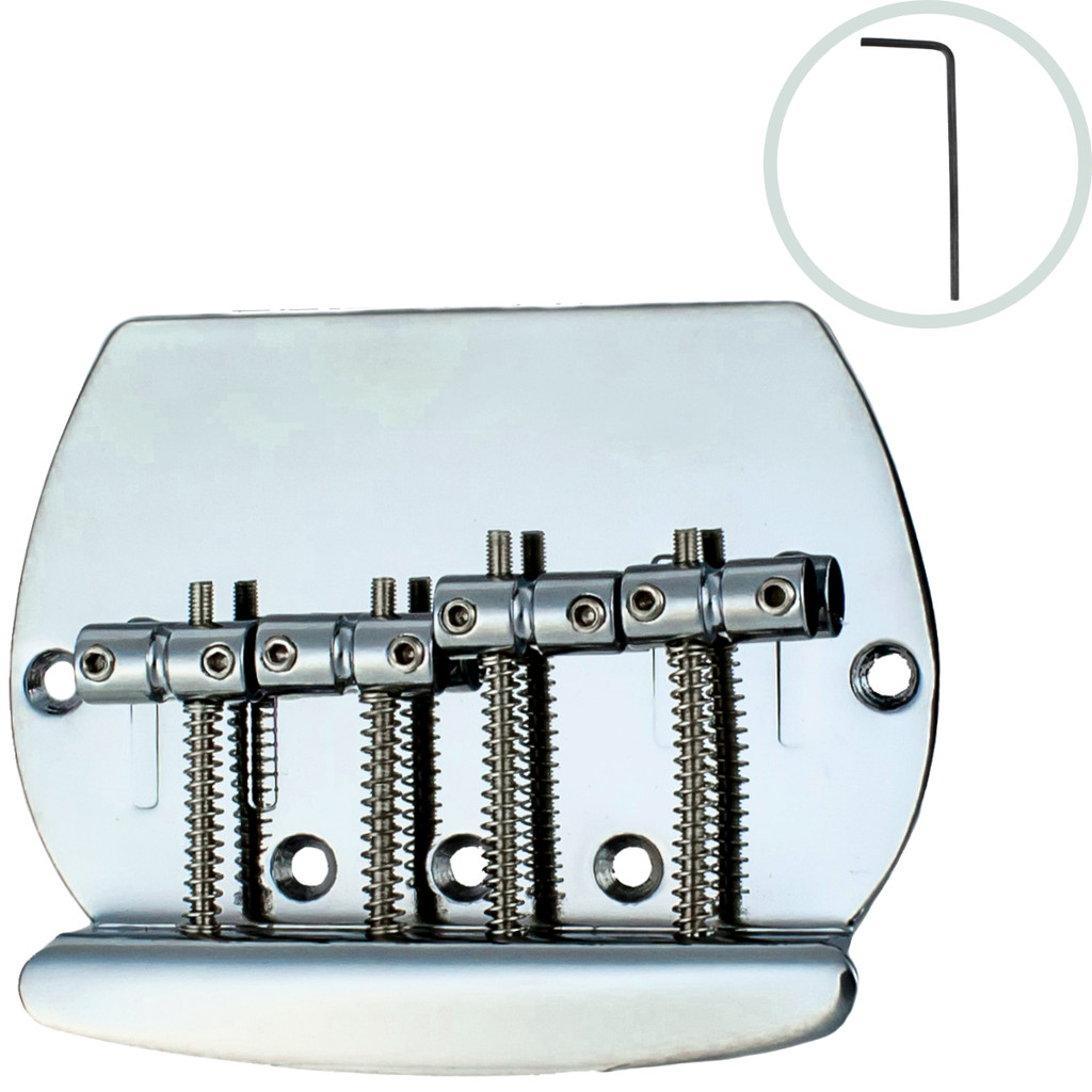 Ponte Baixo 4 Cordas BB022 Cromado 20mm