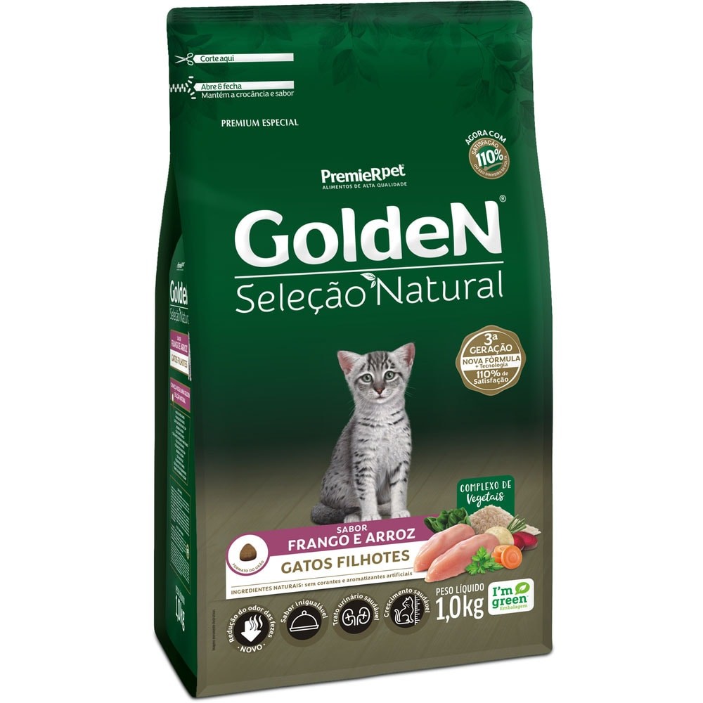 Ração Golden Seleção Natural para Gatos Filhotes 1 kg em Oferta na Shopee