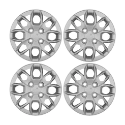 Calota Aro 14" Prata Ford Ka Hatch / Sedan 2015 / 2018 (Jogo c/ 4 Calotas) Grid - 342CB-PTA-E