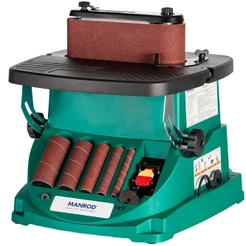 Lixadeira de Bancada com Eixo e Cinta de Lixa Oscilante 1/2HP Monofásica - Manrod