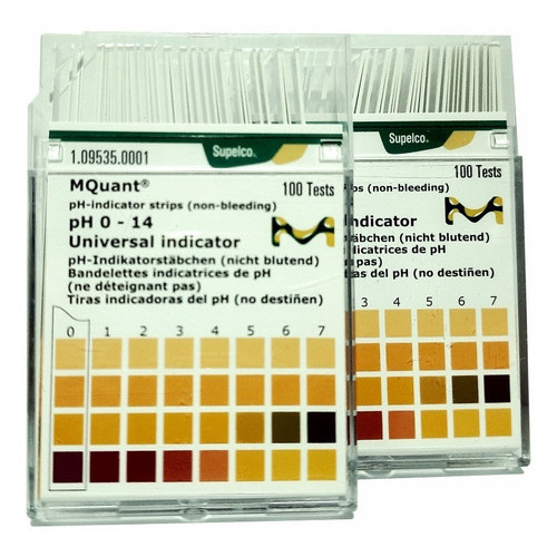Fita Para Medir Ph 0-14 Cx C/ 100 Tira Merck Alemanha