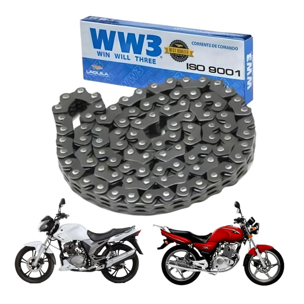 Corrente Comando 100 Elos Yes 125 Riva 150 2004/17 Original em Oferta na Shopee