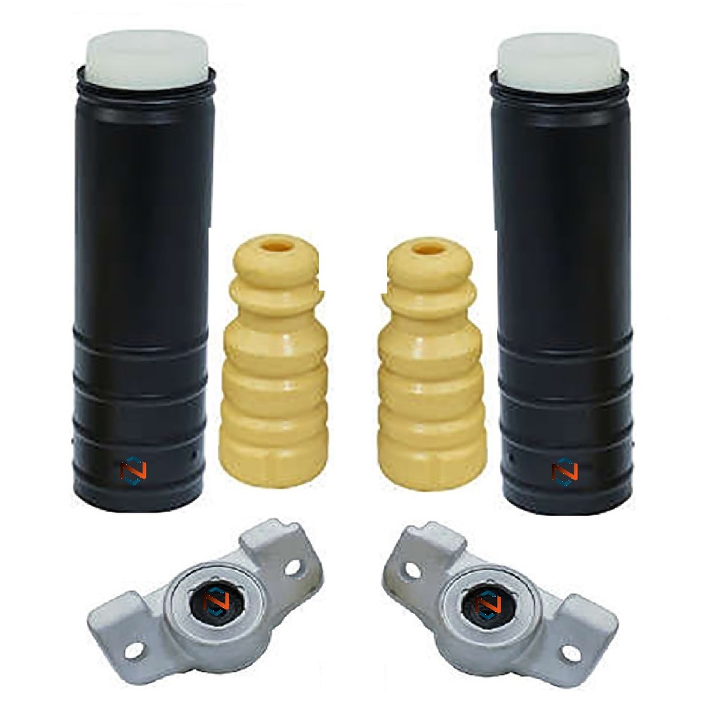 Par Coxim Batente Coifa Amortecedor Traseiro Chevrolet Cobalt Joy Sonic Spin Onix Prisma