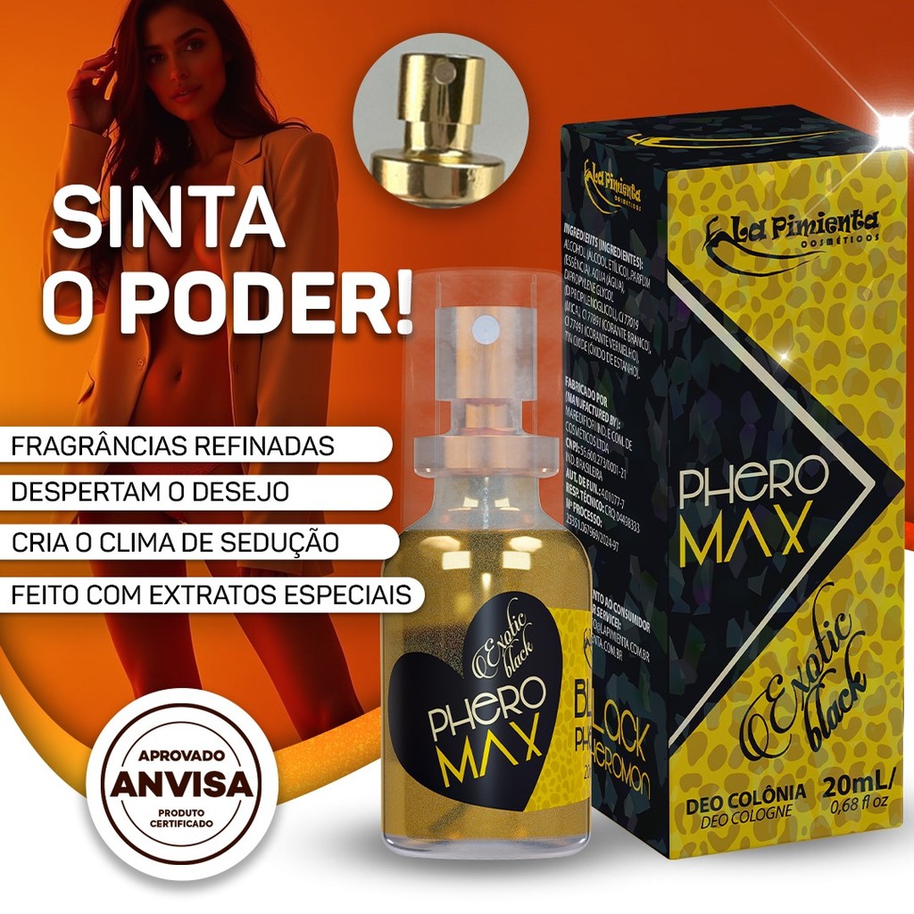DEIXE UM RASTRO DE MISTÉRIO COM O PERFUME AFRODISÍACO EXOTIC BLACK