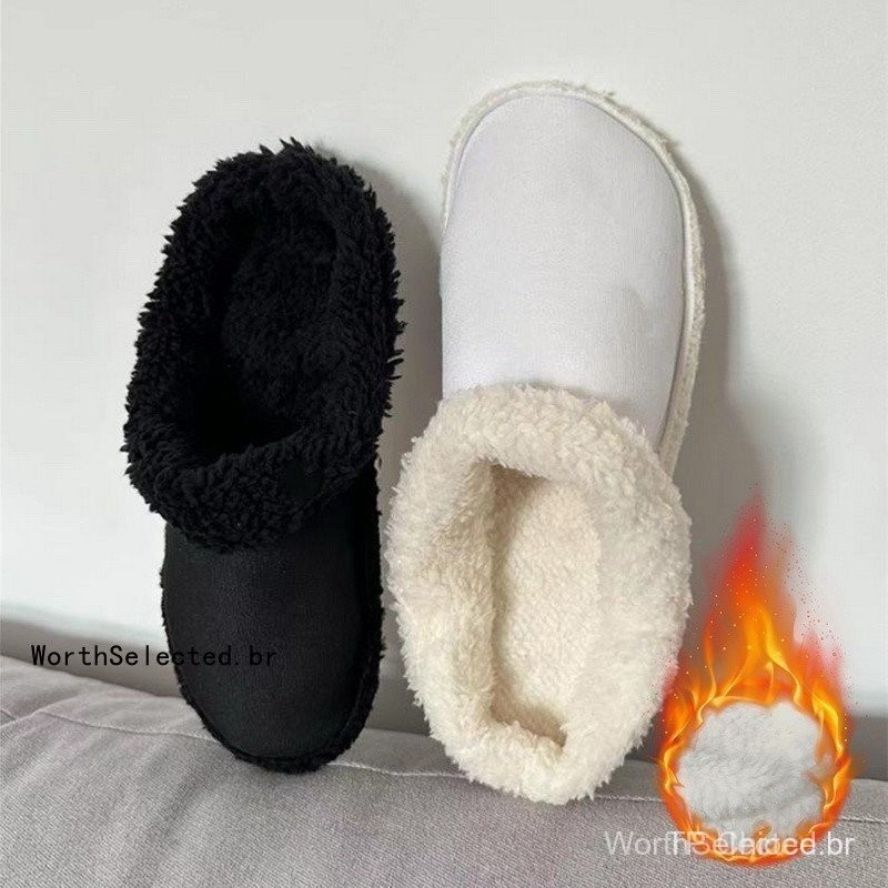 Novo Inverno Mantenha O As Palmilhas De Pelúcia Quente Para Forro De Pés Chinelos Tamancos Acessórios Calçados De Algodã