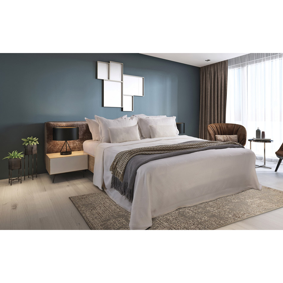 Cobre Leito Colcha Casal Queen Tafetá 230 x 260 Pérsia MontBlanc 3 Peças