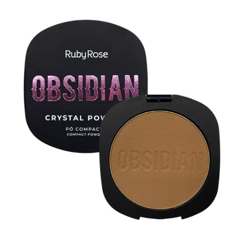 Base de maquiagem em pó Ruby Rose Obsidian HB18008 RUBY ROSE tom marrom Pc18 - 9.6mL 43g