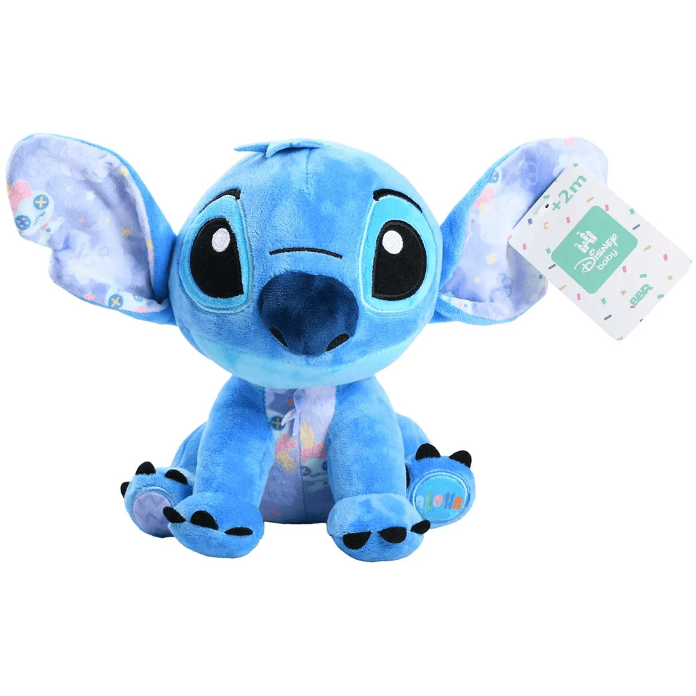 Pelúcia Stitch-Atividade Sensorial-Disney-Original-20cm-BBR - Mom & Baby