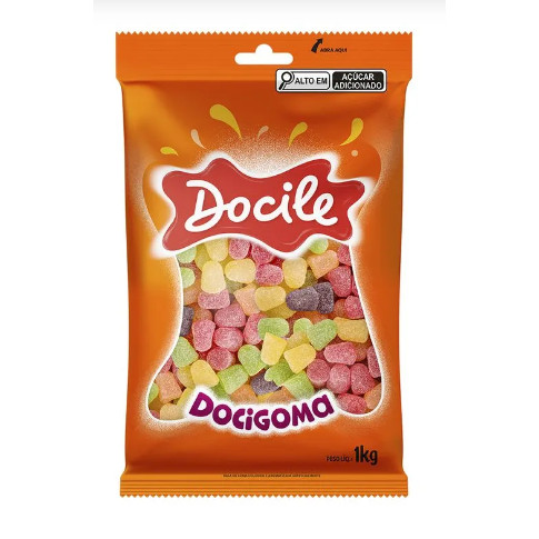 Bala Goma Docile Sino 1Kg Sortido em Oferta na Shopee