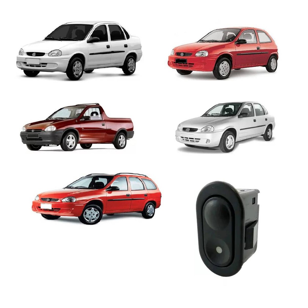 Botao Interruptor Vidro Eletrico Esquerdo Corsa Classic Hatch Pick Up Sedan Wagon em Oferta na Shopee