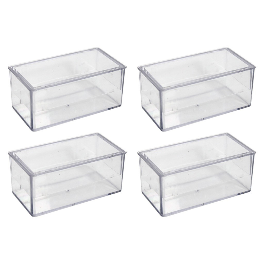 Caixa Acrílica Transparente Com Tampa 7x3cm Selecione Quantidade em Oferta na Shopee