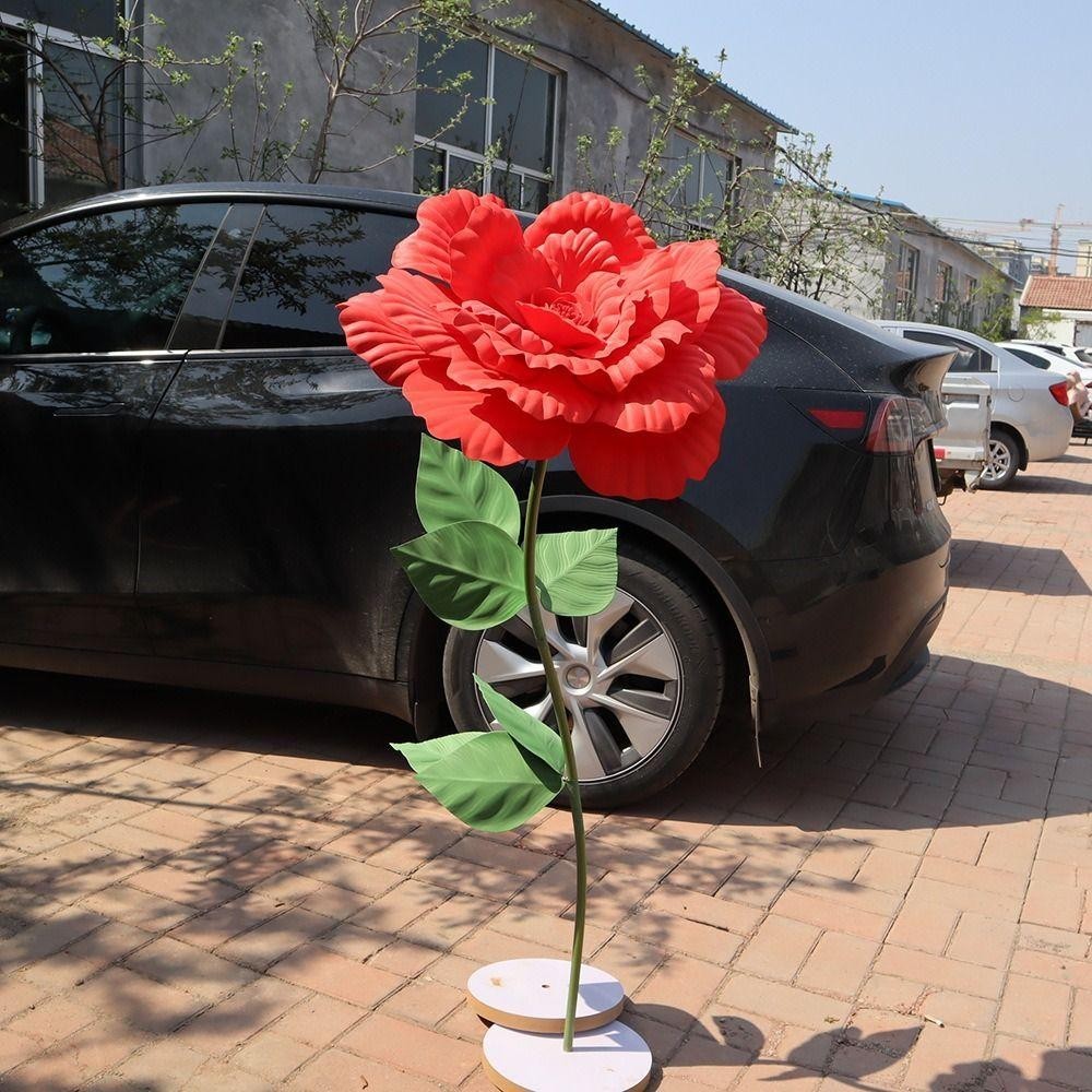 Detalhes do Peônia Artificial ANBL PE , Flor Gigante De Simulação De 50cm , Decoração De Parede De Fundo Flores Falsas