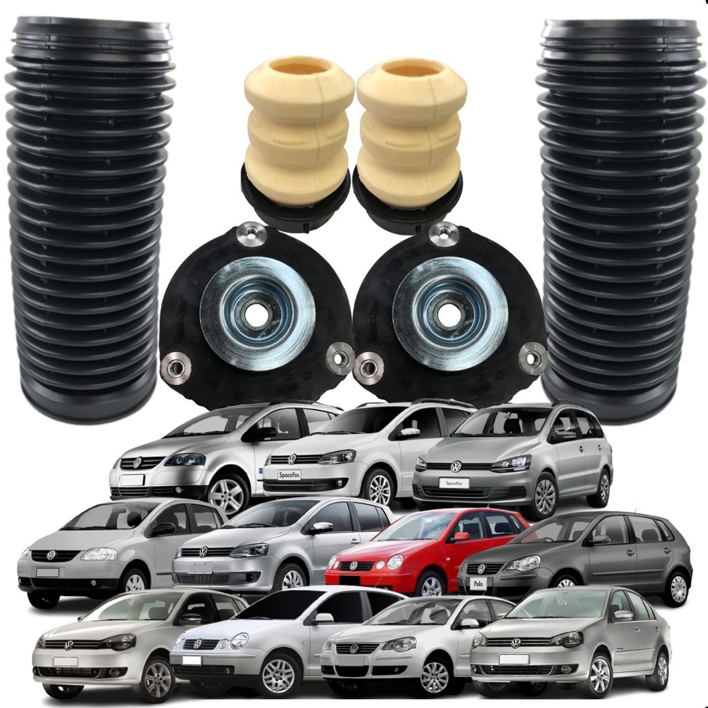 Par De Kit Batente Coxim Dianteiro Polo Fox Crossfox