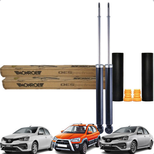 Kit Par Amortecedor Coifa Batente Traseiro Original Etios - Spare Parts and Accessories for Vehicles