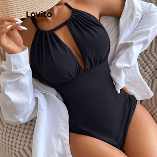 Lovito Elegantes Peças Únicas De Frente Única Para Mulheres LNL48063