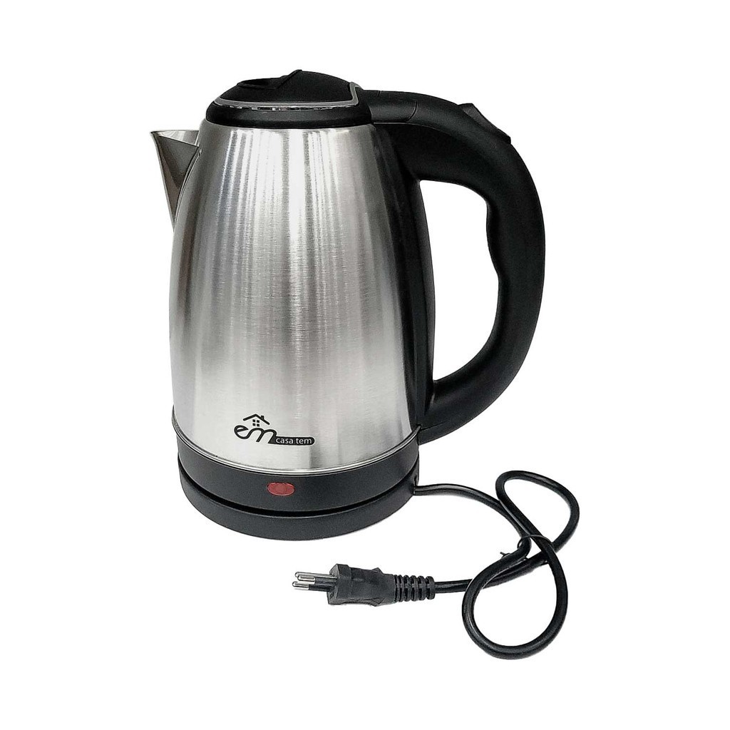 Chaleira Elétrica Jarra Bule 1.8l Inox 220v - Econômica