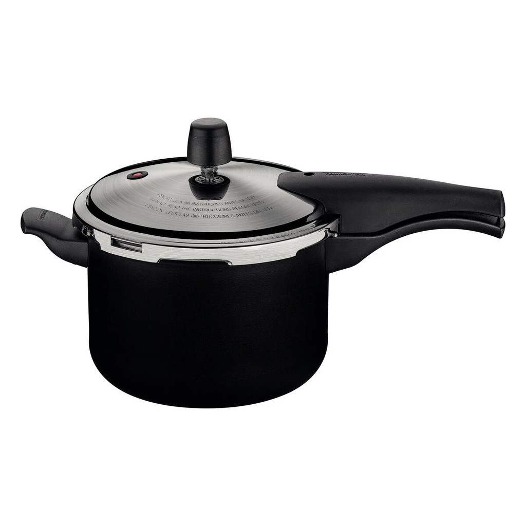  Panela de Pressão Tramontina Vancouver Effect em Alumínio Antiaderente Starflon Max Preto 20cm 4,5 Litros