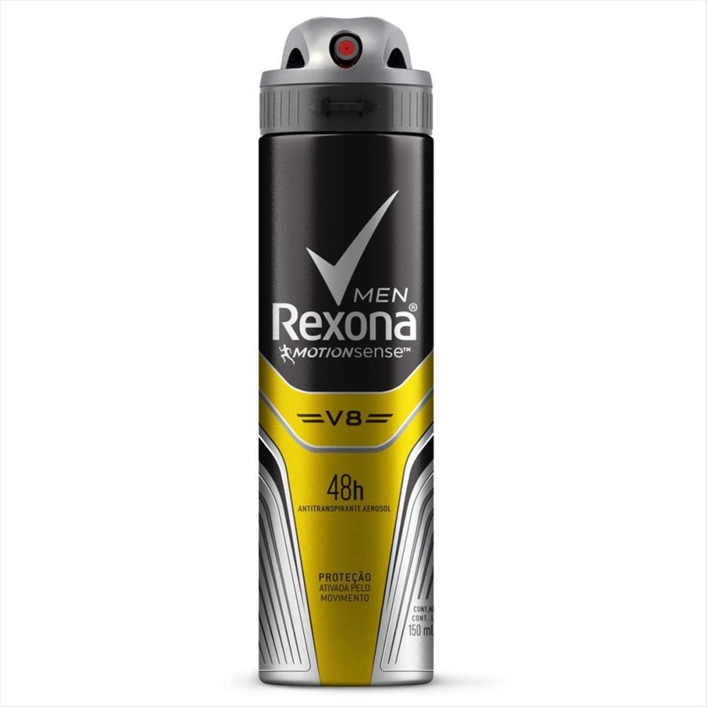 Desodorante Aerosol Rexona Men V8 150ml em Oferta na Shopee