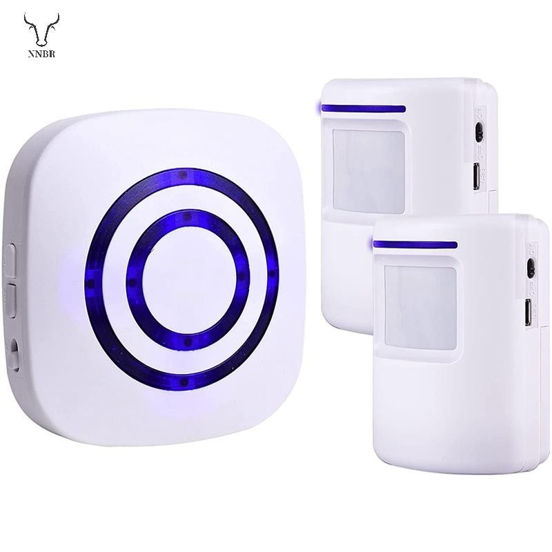 Sistema De Alarme Com Sensor De Movimento , PIR Sem Fio 2 Sensores US Plug