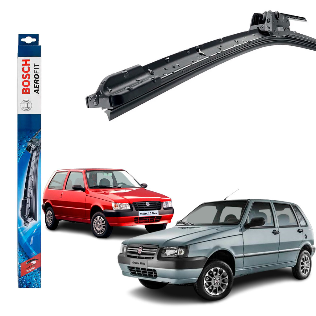 Palheta Limpador Parabrisa Original Bosch Uno / Uno Mille / Fire 1984 Até 2013 em Oferta na Shopee