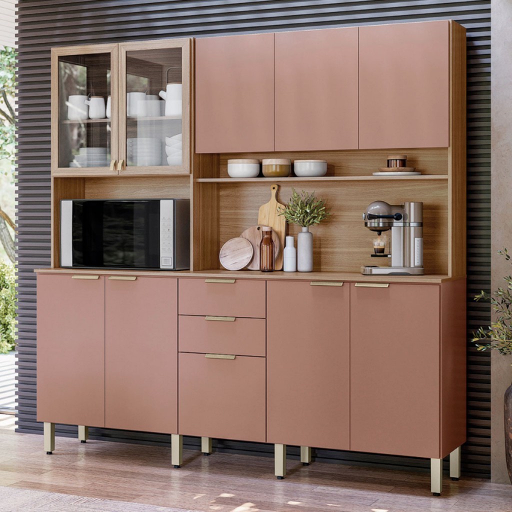 Cozinha Compacta Amora 10 Portas 2 Gavetas em Oferta na Shopee