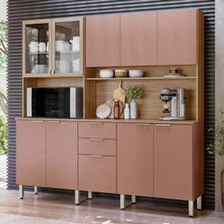 Cozinha Compacta Amora 10 Portas 2 Gavetas