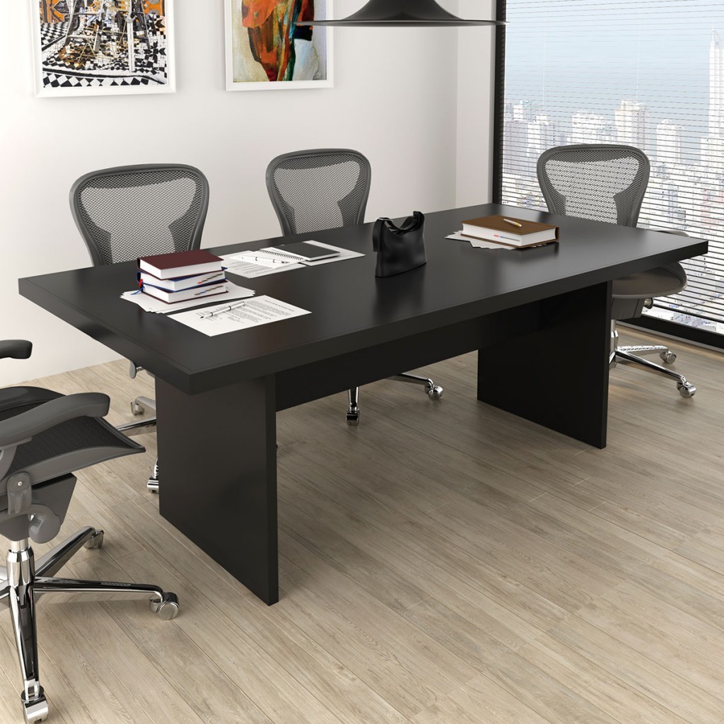 Mesa de Reunião Preto Me4119 - Tecno Mobili em Oferta na Shopee