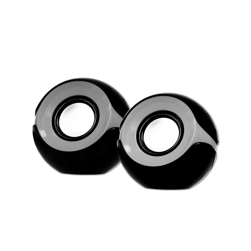 Caixa de Som 3W Orbit Preto/Prata ARG-SP-1024BK - Argom - Audio