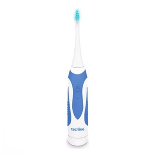 Escova Dental Elétrica Adulto Azul - Techline em Oferta na Shopee