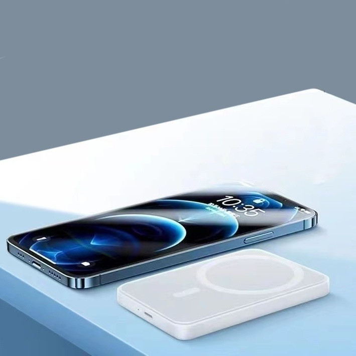 Carregador Portátil 7000mah Sem fio Para iPhone Indução Magsafe Bateria Carga