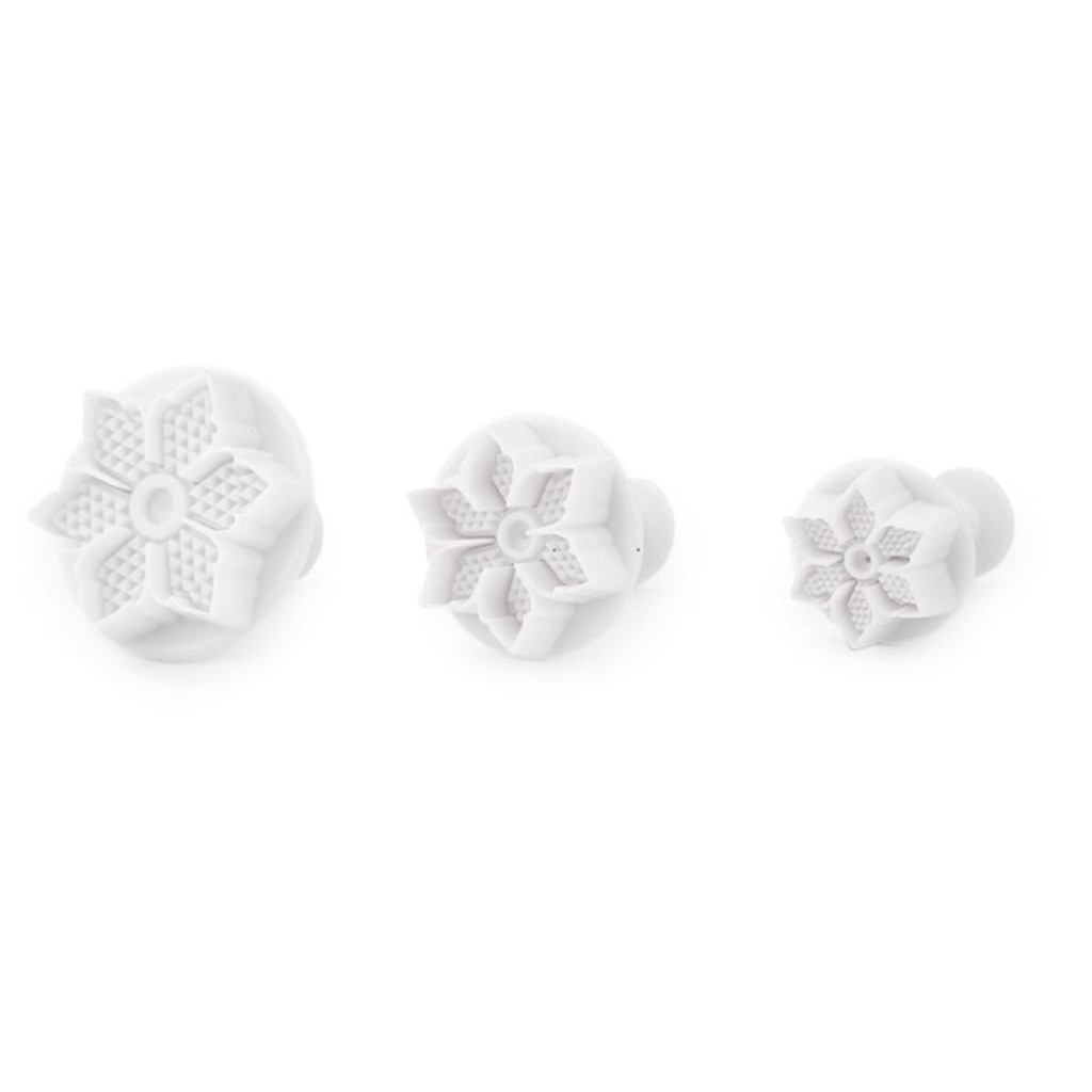 Cortador Ejetor Formato de Flor de Uva para decorar Biscoitos Bolos e Pasta Americana 3Un em Oferta na Shopee