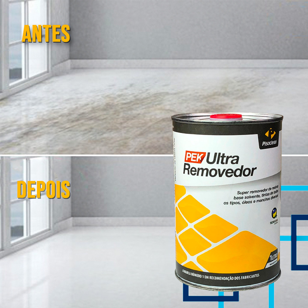Pek Ultra tira Resinas Ceras Óleo Tintas Pisoclean 1L — imagem 2 de 2