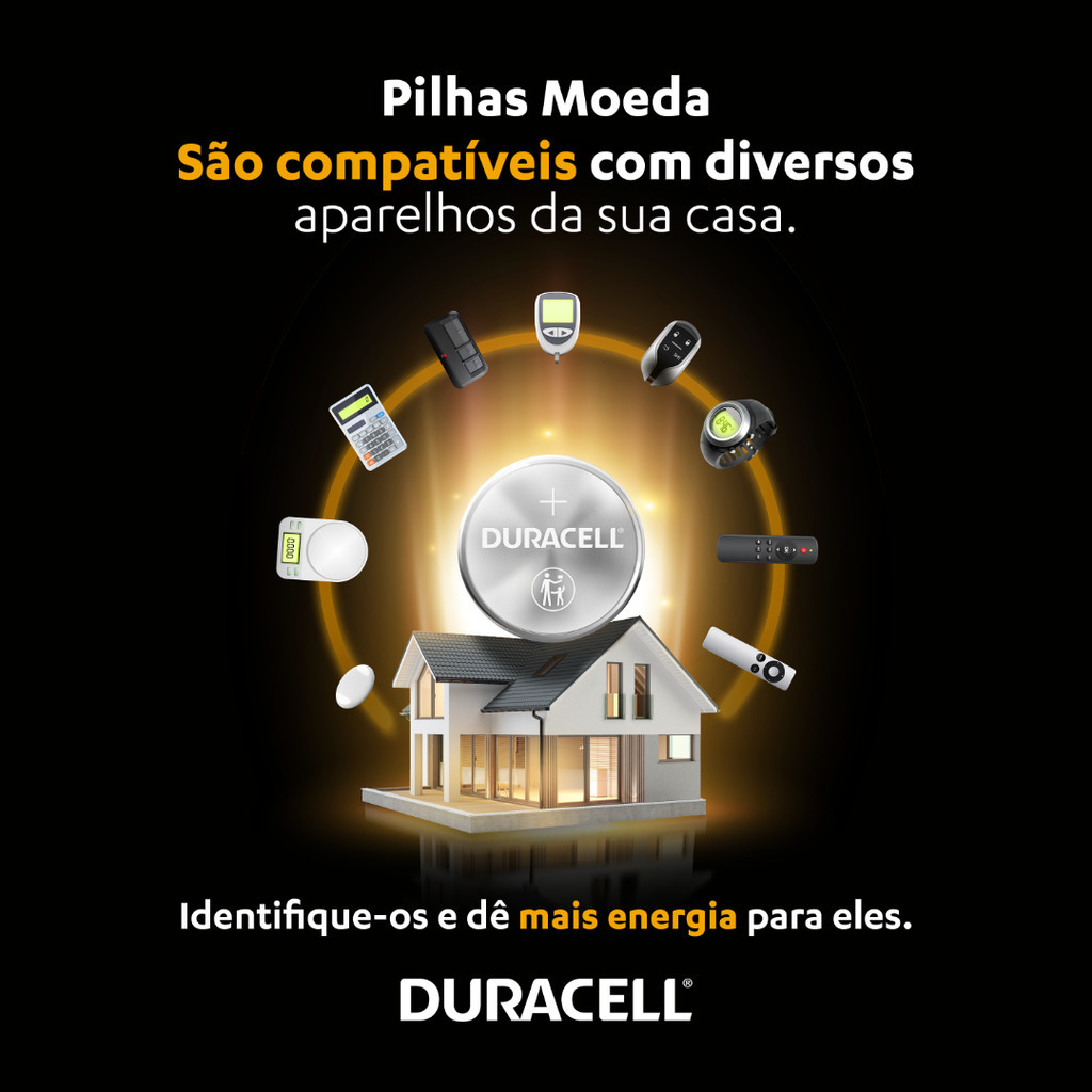 Detalhes do Bateria de Lítio 2032 Duracell- Cartela com 5 un