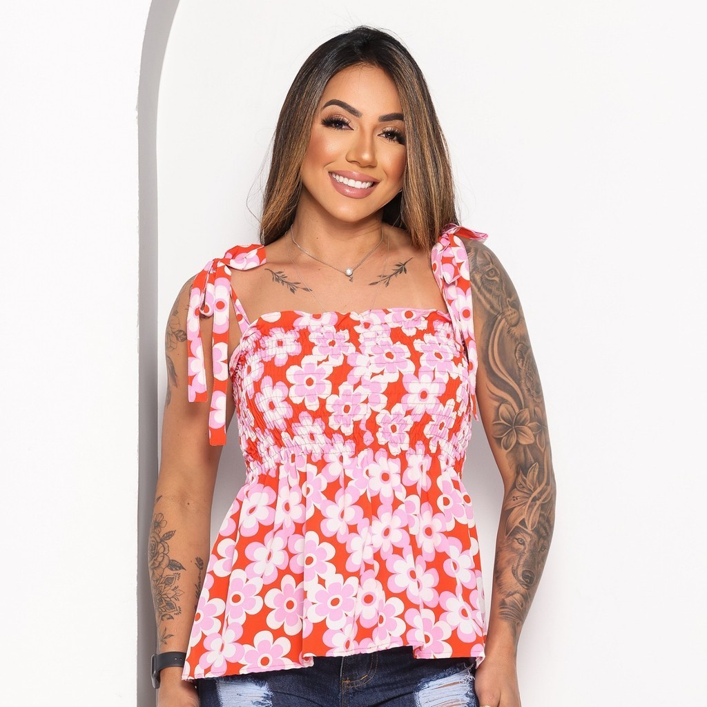 Blusa Bata Feminina Lastex - Estampa 1