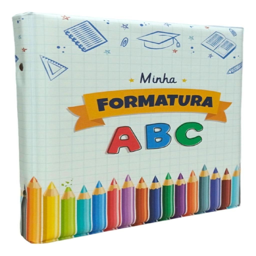 Álbum Comemorativo 80 Fotos 15x21 Formatura Infantil Abc Mom