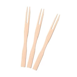 Mini Garfo Em Bambu Para Petisco - 9cm - 50 unidades - Silver Festas - Rizzo.
