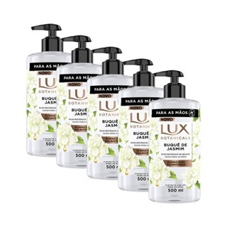 Kit 5 Sabonetes Líquido Lux Botanicals Buquê de Jasmim 500ml em Oferta na Shopee