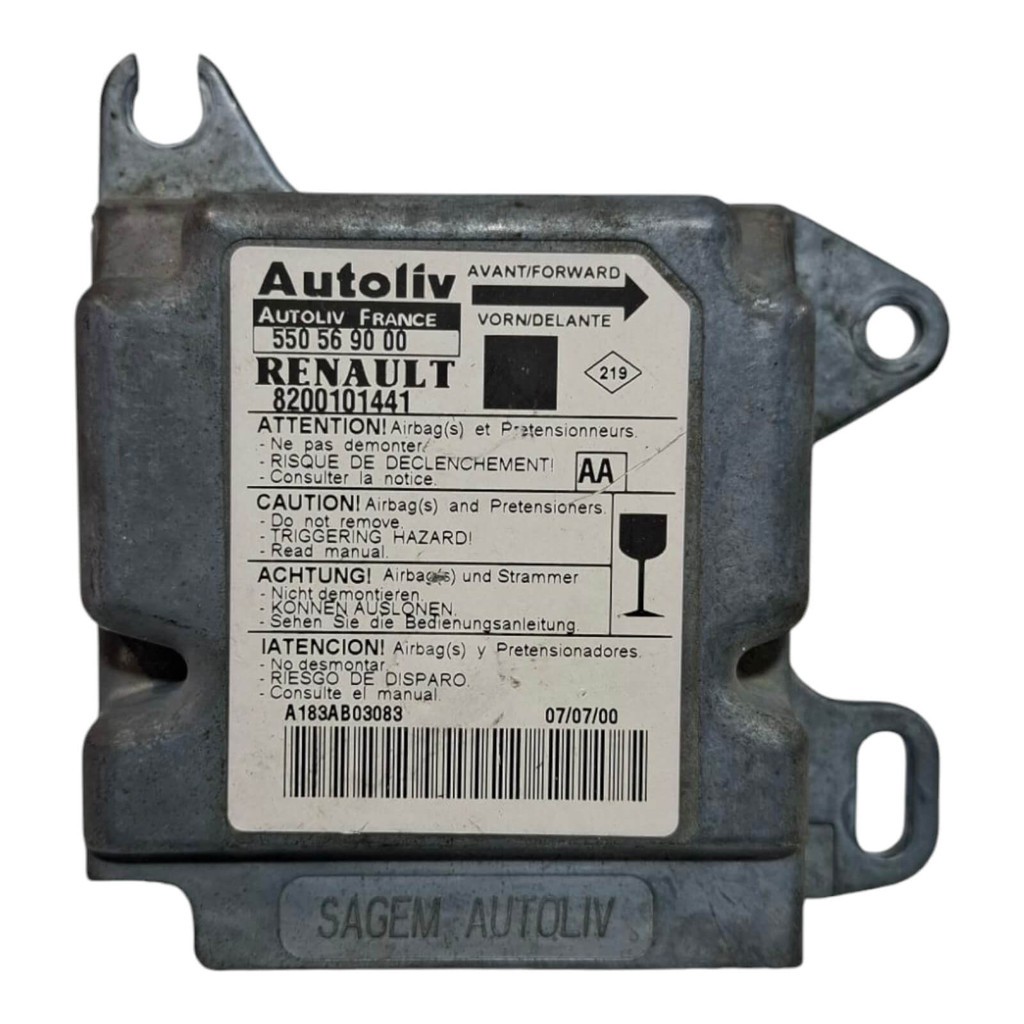 Módulo Airbag Renault Scenic Rxe 2.0 8v 2001 550569000