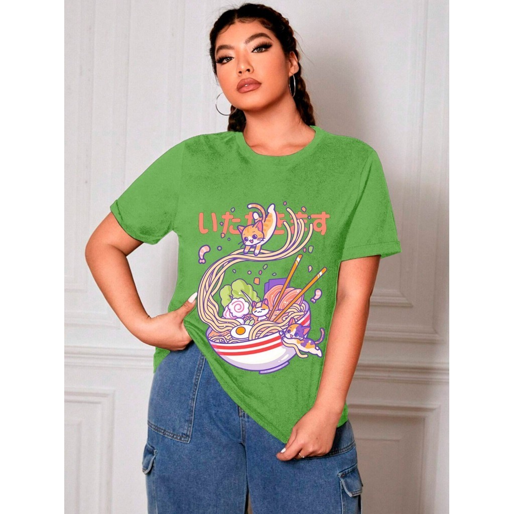 Camiseta Verde Oversized Tecido Algodão Confortavel Blusa Blogueira Instagram T Shirt Feminina