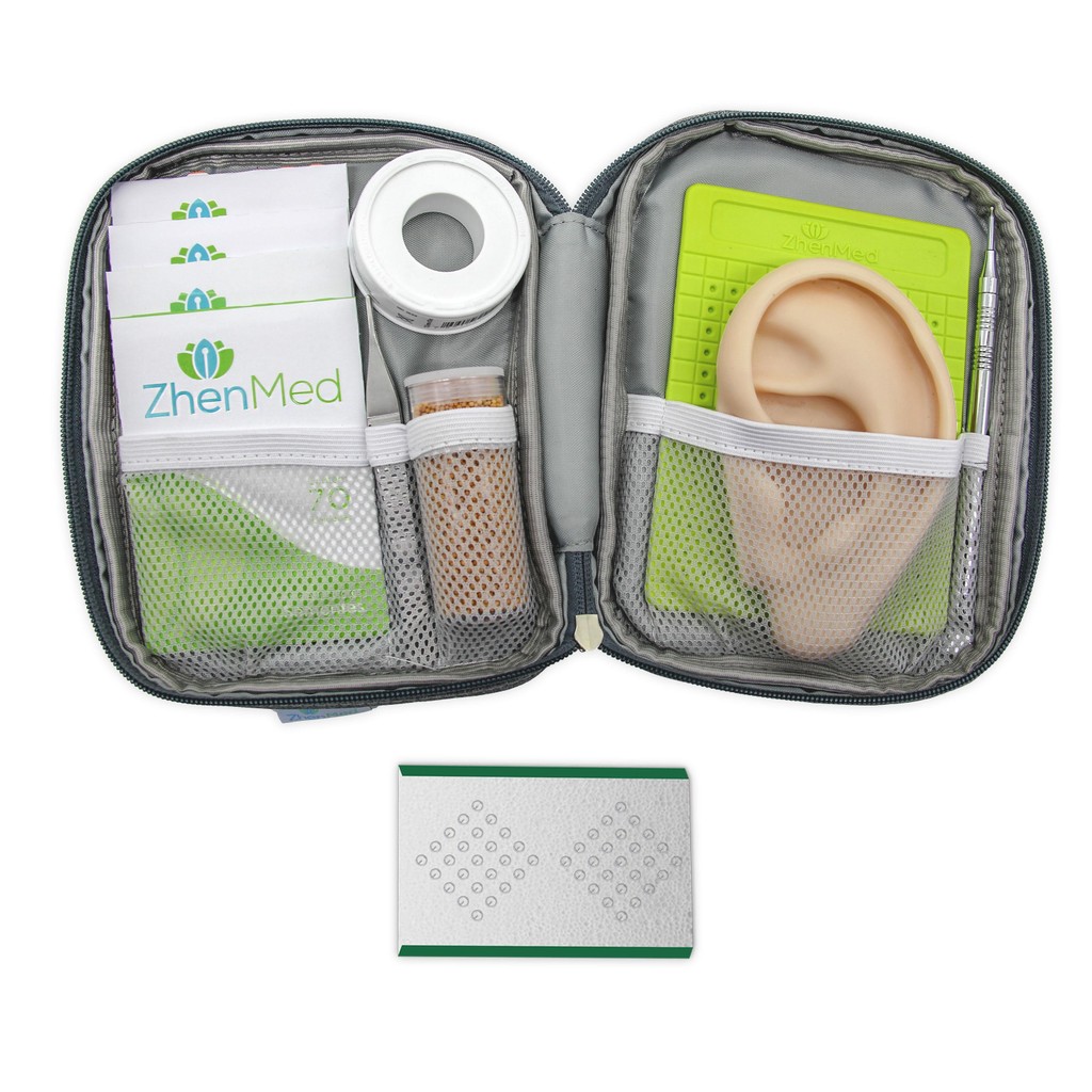 Kit Para Auriculoterapia Com 12 Peças ZhenMed - Laranja