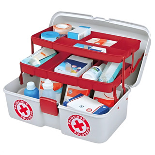 Maleta Primeiro Socorros Organizador com Divisórias e Alça em Oferta na Shopee