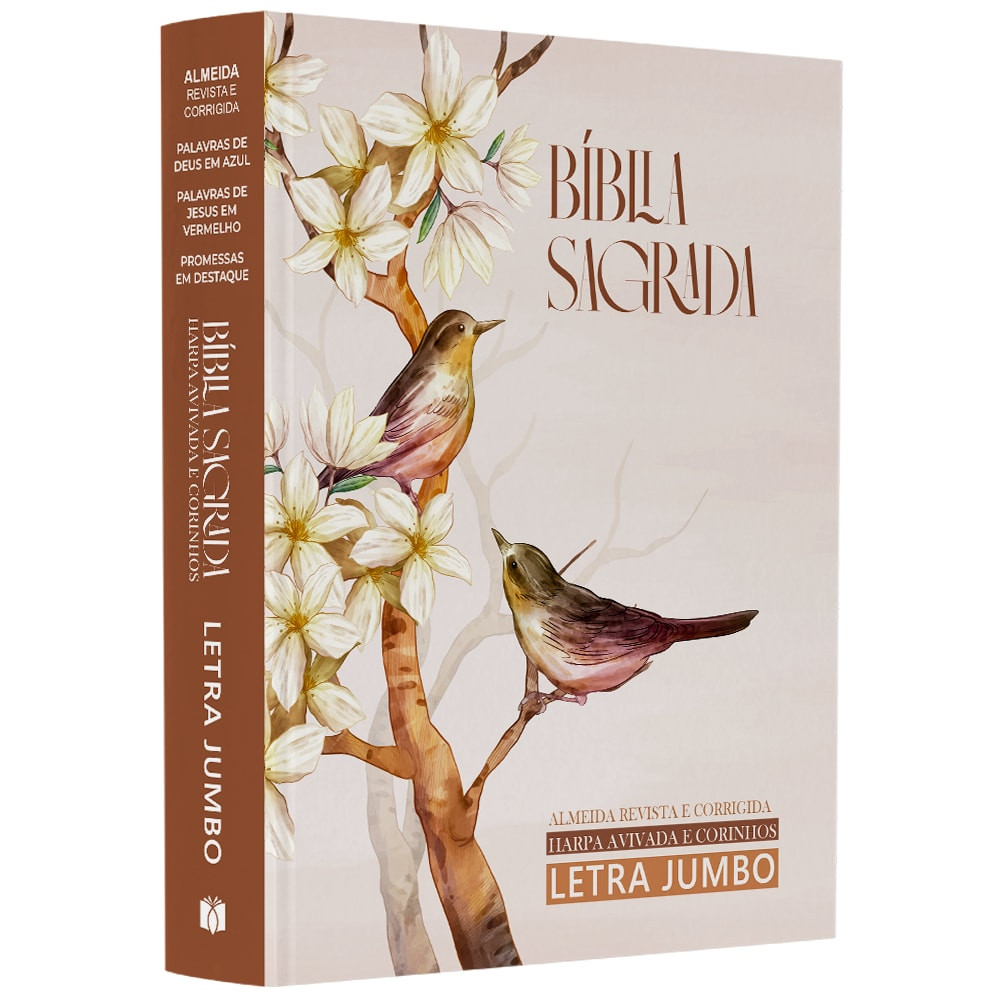 Bíblia Sagrada | ARC | Harpa Avivada e Corinhos | Jumbo | Capa Dura Pássaros - Books & Magazines