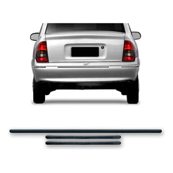 Friso Protetor Parachoque Corsa 1994 A 1999 Sedan 3pcs Preto