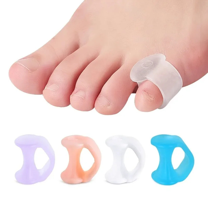 Separador De Dedos De Silicone , 2 Peças , Protetor De Cuidados Com Os Pés , Gel Ortopédico , Joanete , Corretor De Hálu