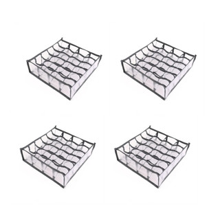 Kit 4 Organizadores Colmeia para Gavetas Transparente – Meias, Cuecas e Calcinhas com 24 Divisórias em Oferta na Shopee