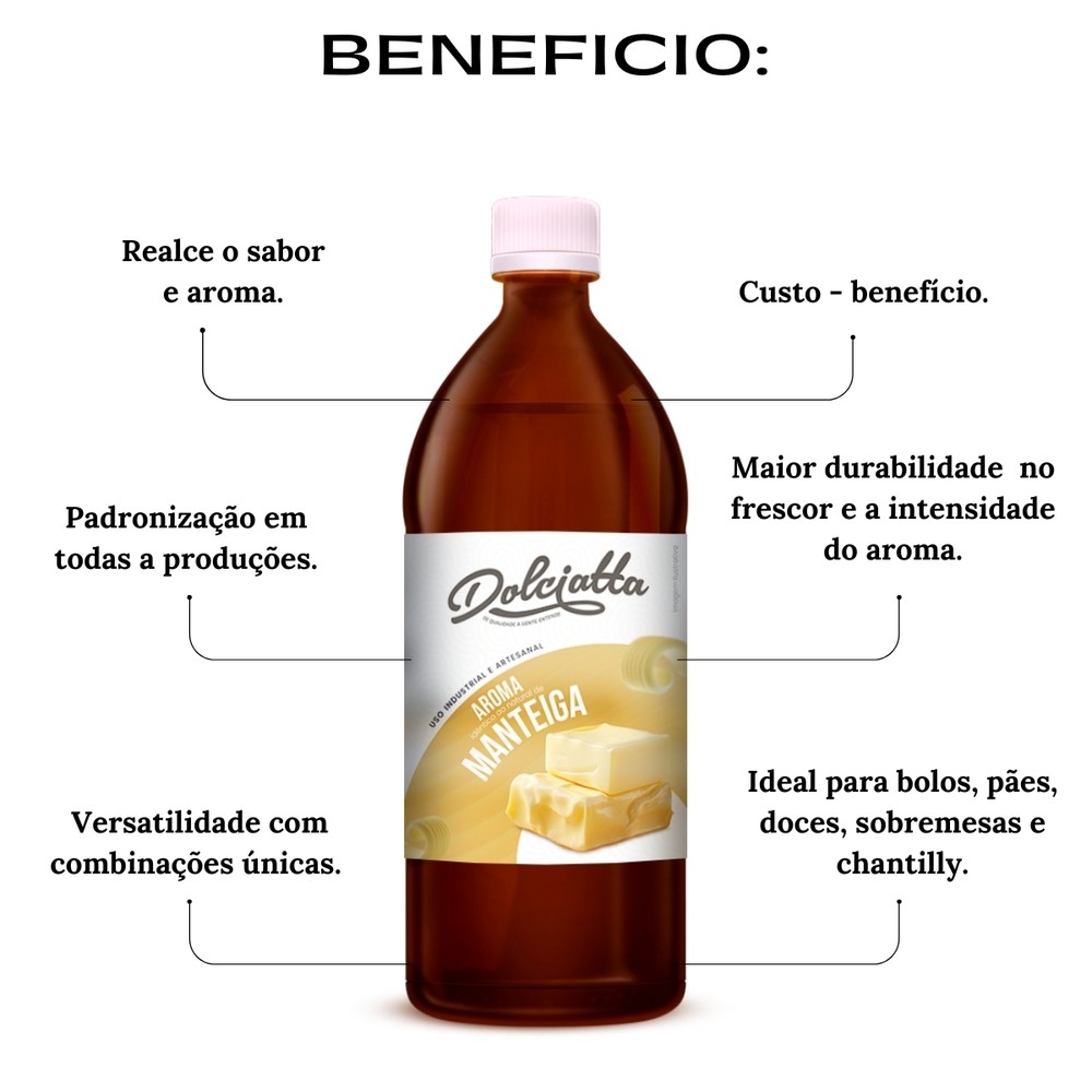 Aroma Essência Dolciatta Manteiga 960ml
